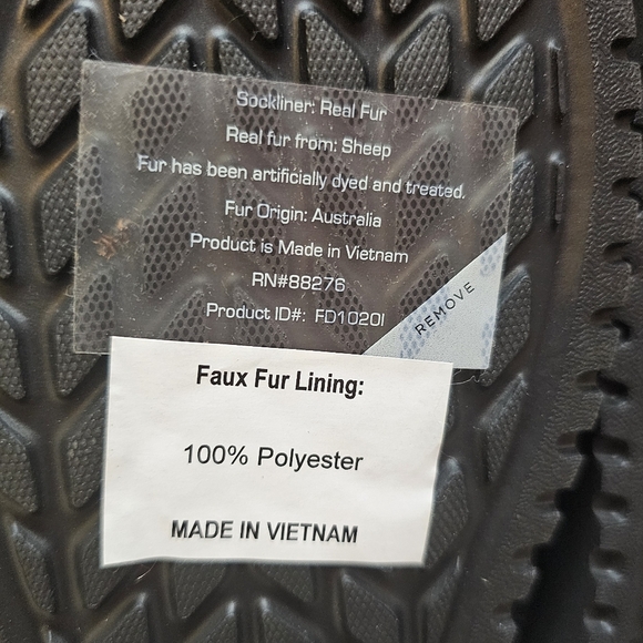 Kookaburra By UGG NWOB Suede Fur Womens Boots "Black and Cheetah Print" Size 5 - Picture 6 of 9